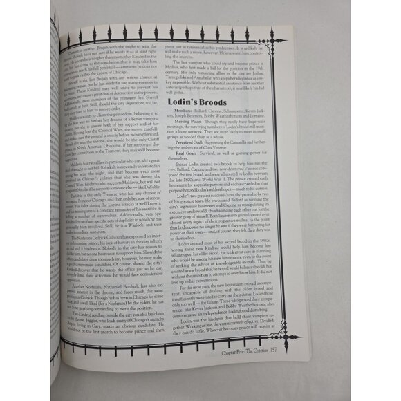 Chicago By Night City Sourcebook Vampire Masquerade WW2203 Trade Paperback 1993 - Picture 12 of 15